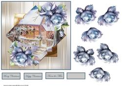 Winter Cottage Card and Decoupage