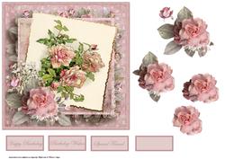 Sweet Scented Rose Card and Decoupage