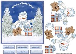 Snowman and Gingerbread Men Card