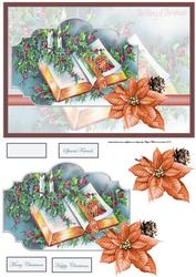 Christmas Carols Card with Decoupage