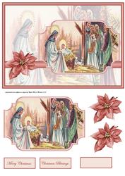 The Nativity Card with Decoupage
