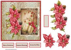 A Christmas Carol Card with Decoupage