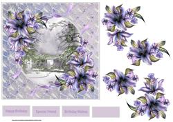 Garden Haven Card with Decoupage