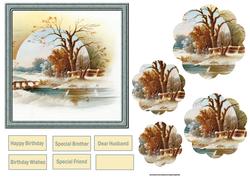 The Lake Side Petal Stacker Card
