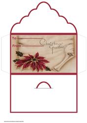 Poinsettia Money Wallet