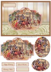 The Red Lion Card with Topper and Shaped Layers
