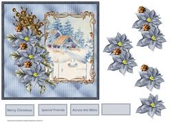 Magic of Christmas Card with Decoupage