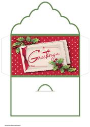 Greetings at Christmas Money Wallet