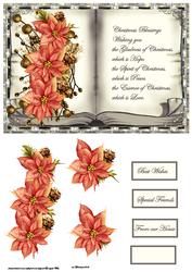 Christmas Blessings Card with Decoupage