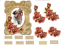Faithful Friends Card in Ornate Frame