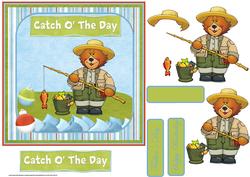 Catch of the Day Card with Decoupage