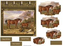 At the Farm Card, with Shaped Layers