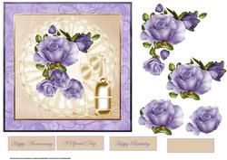 Lilac Rose Celebration Drinks Card