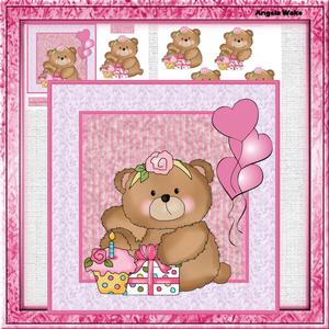 Bear Cup Cake Mini Kit