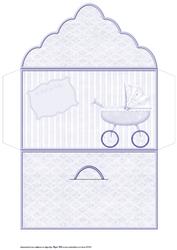 Pram Baby Boy Money Wallet