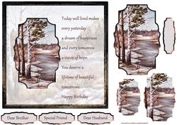 Autumn Rivers Card with Verse