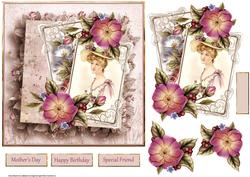 Flowers and Memories Card and Decoupage