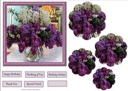 A Vase of Lilacs Card and Stacker