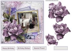 The Visitors Card with Decoupage