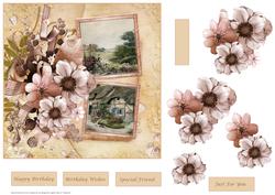 Cottage Garden Views Card and Decoupage