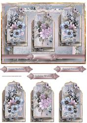 Selection of Florals Panel Card and Toppers