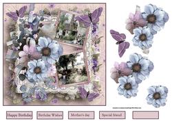 Country Life Card with Decoupage