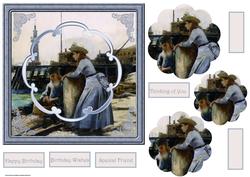 Fisherman and His Daughter Card with Petal Stacker