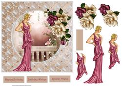 Summer Evening Card with Decoupage