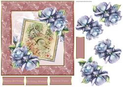 On the Other Side of the Bridge Card with Decoupage
