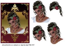 Red Rose in Her Hair