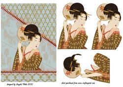 Lady of the Orient with Gold Lattice