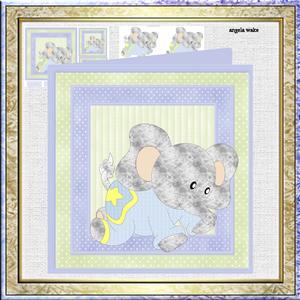 Baby Star Elephant 7x7 Card Mini Kit