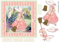 Spring Cleaning 7x7 Card and Decoupage