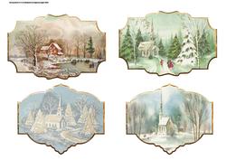 Christmas Vintage Toppers