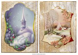 Vintage Christmas Card Fronts