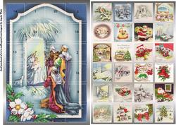 Nativity Advent Calendar Card