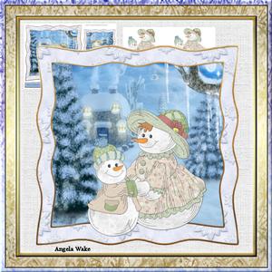 Snowmum and Snowson 7x7 Card Mini Kit