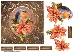 The Robin 7x7 Card and Large Decoupage