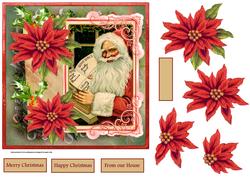 Santa Checks His List 7x7 Card and Decoupage