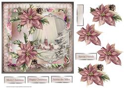 Silent Night 7x7 Card with Decoupage