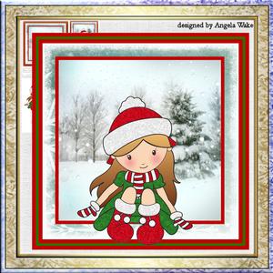 Beth Sitting in the Snow 7x7 Card Mini Kit