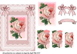Pink Rose Lace and Bows