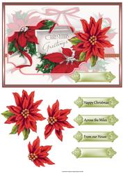 Red Poinsettias Greetings