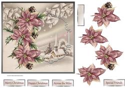 Lights from the Church 7x7 Card with Decoupage