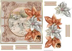 Footsteps in the Snow to the Gate 7x7 Card