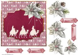 Three Kings Follow a Star 7x7 Card and Decoupage