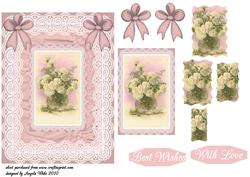 Delicate Floral with Lace and Bows
