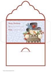 Snowman Flake Money Wallet