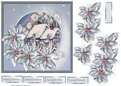 Vintage Cottage Card with Decoupage