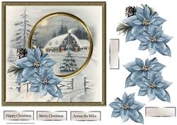 Lights in the Windows Card with Decoupage